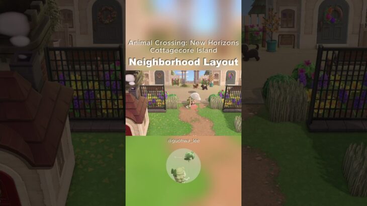 住宅街レイアウト🍀neighborhood layout🍀 #animalcrossing #あつ森 #speedbuild #acnh