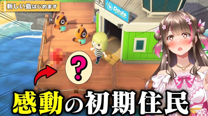 【あつ森】初期住民にまさかのコが来てくれて感動した日 ～新しい島をはじめます～【あつまれどうぶつの森 part1】