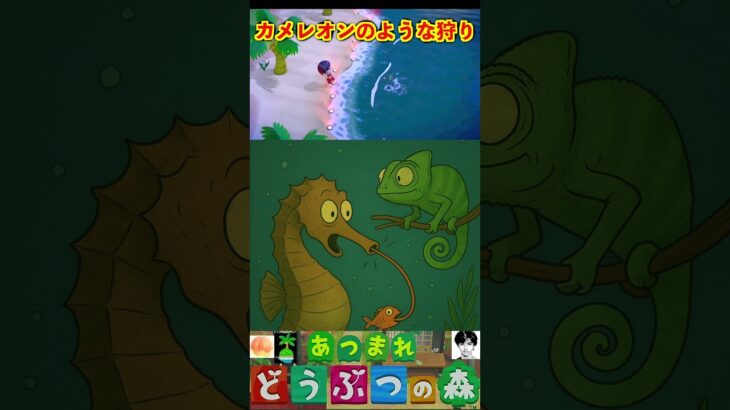 カメレオンのような狩り #あつまれどうぶつの森 #shorts #あつ森