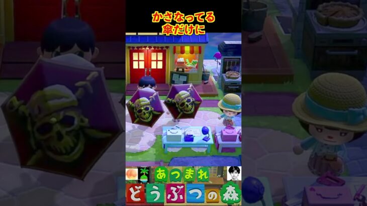 かさなってる!傘だけに #あつまれどうぶつの森 #shorts #あつ森