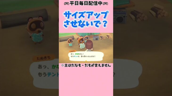 【あつ森】サイズアップさせないで？#あつまれどうぶつの森 #あつ森 #アイーダ #エックスエル #ゲーム配信 #おすすめ #shorts