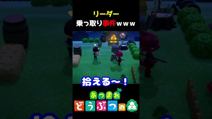 【 #あつ森 】リーダー乗っ取り事件ｗｗｗ　 #shorts #あつまれどうぶつの森  #切り抜き #ゲーム実況 #ゲーム #けいとかんな劇場 #animalcrossing