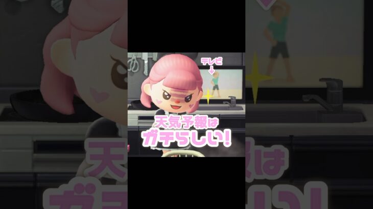 テレビで次の日の天気が知れる…？！？！ #あつ森 #どうぶつの森 #あつまれどうぶつの森 #どう森 #shortvideo #shorts #short #あつ森天気予報