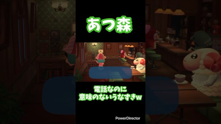【あつ森】電話なのに意味のないうなずきw