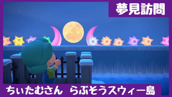 【あつ森】夢見訪問＃10 ちぃたむさんのらぶそうスウィー島