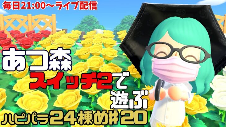 【あつ森】♯20　あつ森をスイッチ2で遊ぶ　ハピパラ24棟め　お給料UP目指してえっほえっほ【vtuber】
