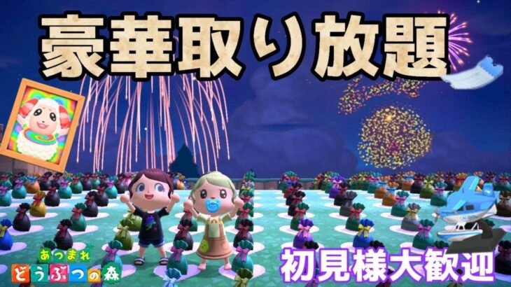 【あつ森実況】2025年初心者さんお楽しみ企画！素材取り放題企画！参加型！【初見さん歓迎！】