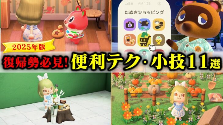 【あつ森】2025年版！絶対知っておきたい操作＆小技11選！ 島クリやDIYが快適になるおすすめ操作方法2025年版【あつまれどうぶつの森】
