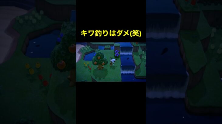 【キワ釣り禁止(笑)あつ森#483】#shorts#switch#あつ森#あつまれどうぶつの森#ゲーム