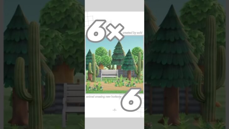 【あつ森】6×6で作るガーデンベンチを使ったレイアウト🪴 #acnh #animalcrossing #あつ森#あつまれどうぶつの森 #youtubeshorts #shorts #cozy