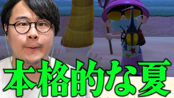 【あつ森】遂に夏本番！希少な甲虫に逃げられまくる男#8【ダイジェスト】