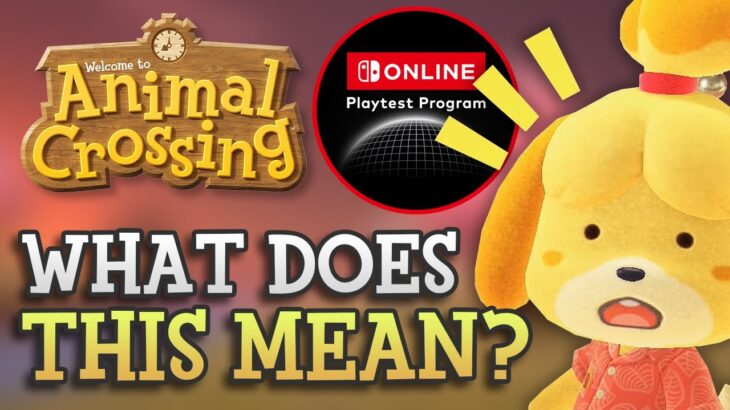 Helps the NEXT Animal Crossing? (Nintendo Switch Online Playtest Announced!)