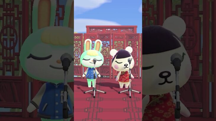 【けけチャイナ】本家ジャスミンとミッチェルの仲良しけけチャイナ #あつ森 #けけアイドル #animalcrossing #あつまれどうぶつの森