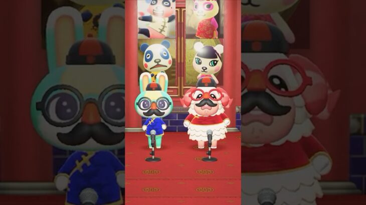 【けけチャイナ】ヒゲメガネのちゃちゃまるとミッチェルが歌う #あつ森 #けけアイドル #animalcrossing #あつまれどうぶつの森