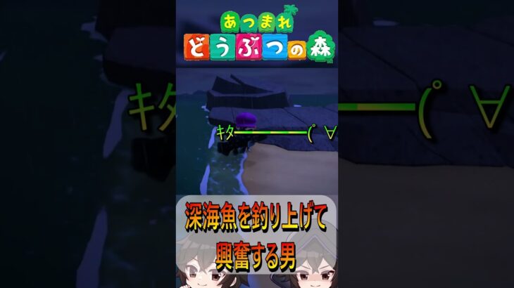 【あつ森】深海魚を釣った時の感動「切り抜き」 #shorts #あつ森 #あつまれどうぶつの森