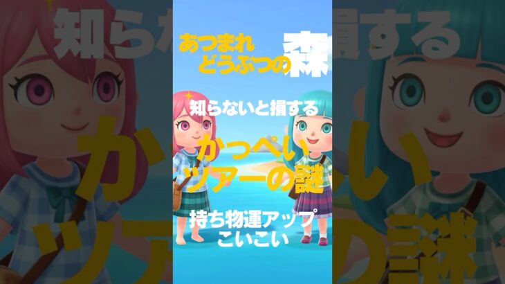 秒でわかる、かっぺいツアーの魅力【あつ森】 #あつ森解説 #ゲーム実況 #shorts