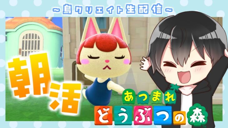 【朝活】おはようあつ森！住民の家の周りを和風にする！