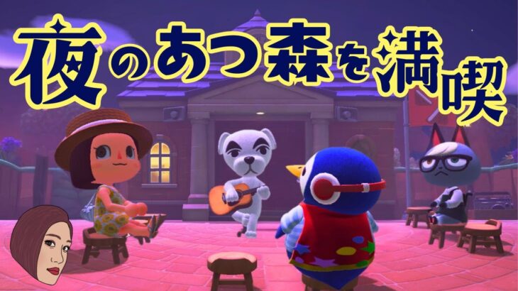 【あつ森】🌙夜のあつ森をのんびり遊ぼう
