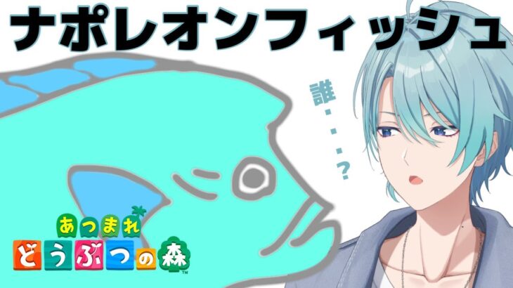【あつまれどうぶつの森】図鑑の最後の一匹！釣るまでやりたい！【渚トラウト/にじさんじ】