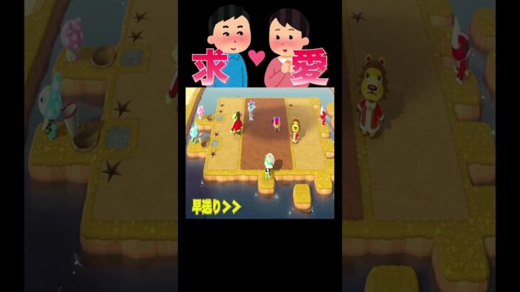 落とし穴合コン企画でカップル爆誕😍💕#あつ森 #落とし穴レース