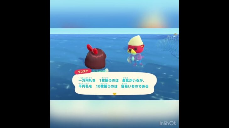 今日のラコスケの言葉　#vlog #あつ森 #あつまれどうぶつの森 #animalcrossing #acnh acnh #shorts #こはくちゃんねる2424