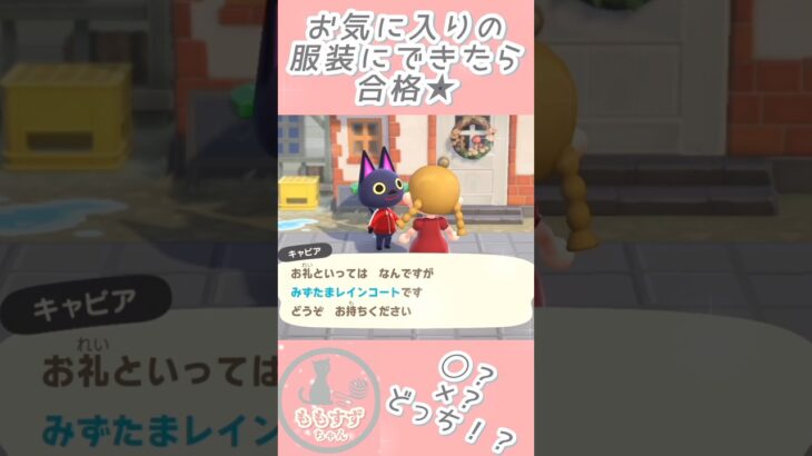 あつ森🏕️1日目｜お気に入りの服装にできたら合格💡