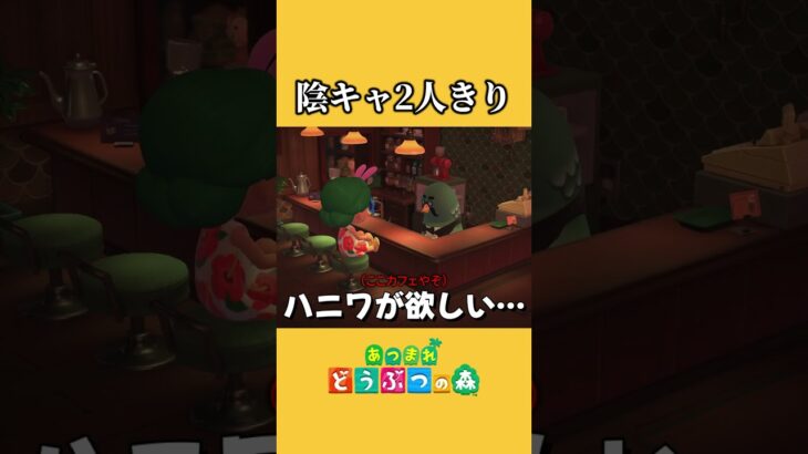 【あつ森】陰キャ2人の気まずカフェ