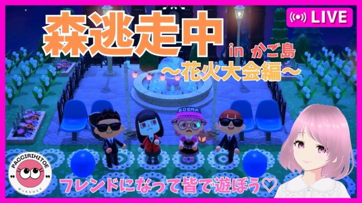 #322【あつ森】森逃走中　花火大会編　switch あつまれどうぶつの森　参加型配信