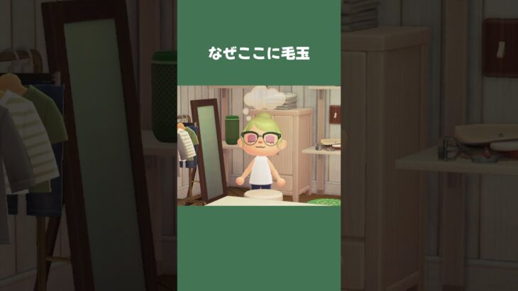 【あつ森】Tシャツの毛玉、なんでいつもお腹だけ⁈ #daily #日常 #あつまれどうぶつの森  #あつ森 #shorts