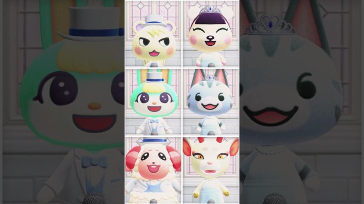 【オンリーミー】ウェディング姿の人気住民が歌う #あつ森 #けけアイドル #animalcrossing #あつまれどうぶつの森