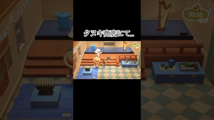 タヌキ商店にて…👓 #あつ森 #あつまれどうぶつの森 #あつ森好きな人と繋がりたい #animalcrossing #ゆめみ #おかめなっ島 #acnh #shorts #comedy #恐怖