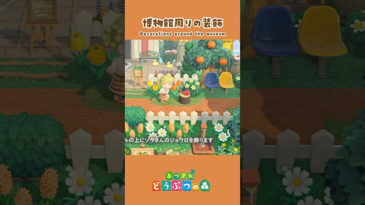 【あつ森】博物館周りの装飾【島クリ】#あつまれどうぶつの森 #島クリエイター #animalcrossing #shorts