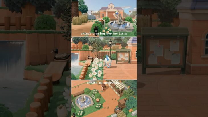 【あつ森】マイデザなしで案内所広場クリエイト #あつ森 #animalcrossing #shorts