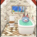 ラムネのお風呂タイム♪ #ポケ森　#ラムネ　#あつ森  #どうぶつの森  #pocketcamp  #animalcrossing