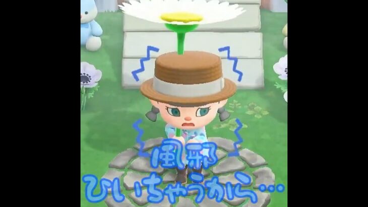 【あつ森】雨だ・・・風邪ひいちゃう！どうしよう！？ #あつ森 #ゲーム実況 #あつまれどうぶつの森#short
