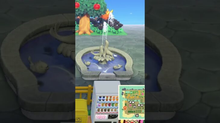 【あつ森】噴水を観察してみた！　#shorts #あつ森