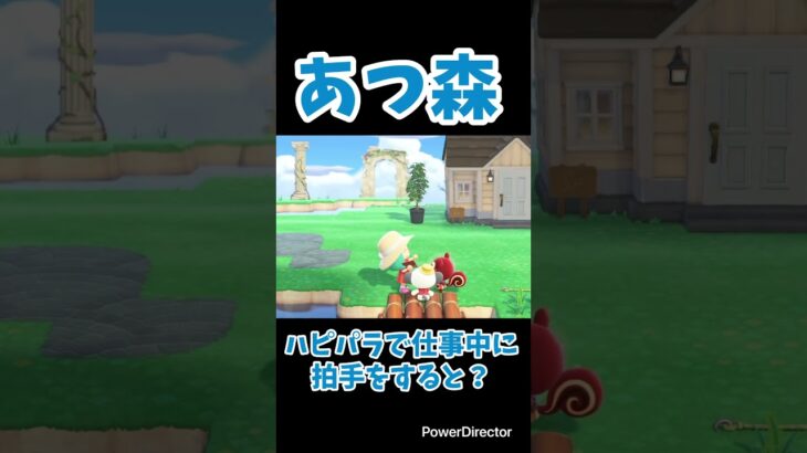 【あつ森】ハピパラで仕事中に拍手をすると？#shorts