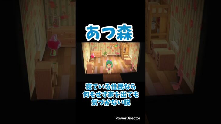【あつ森】寝ている住民なら何もせず家を出ても気づかない説#shorts