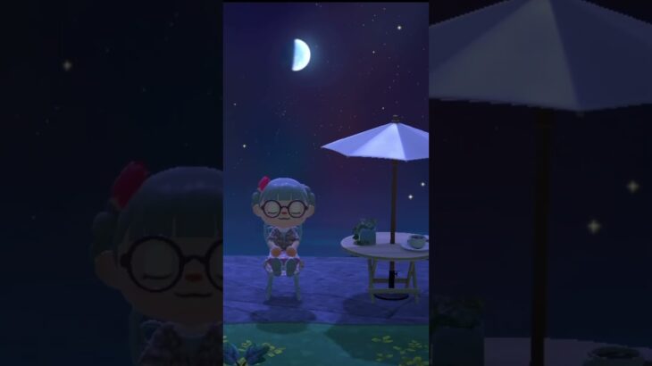 【あつ森】夜はまだまだこれからだ〜 #あつ森 #ハンドメイド作家 #ゲーム #shorts