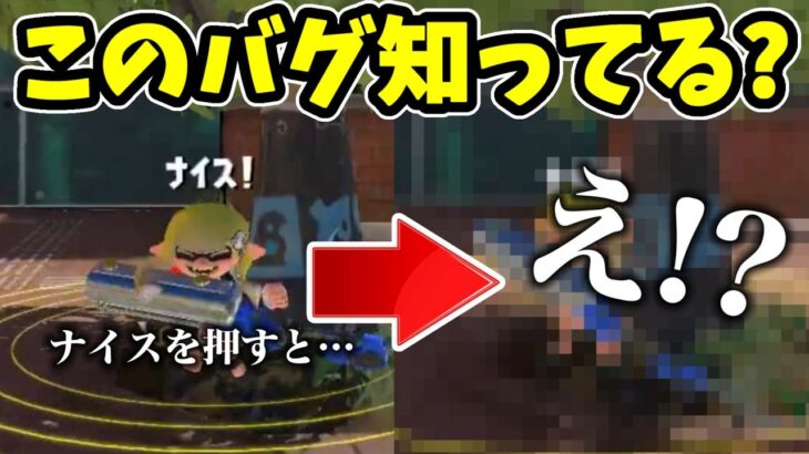 ナイスを押すと顔が●●になるバグ！？はじめてみたこのバグ！【スプラトゥーン】【スプラ小ネタ】