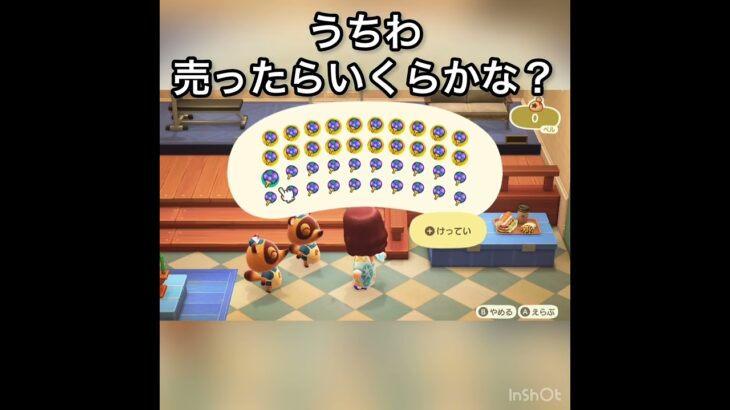 　売ったらいくらかな？　#vlog #あつ森 #あつまれどうぶつの森 #animalcrossing #こはくちゃんねる2424 #asmr #acnh