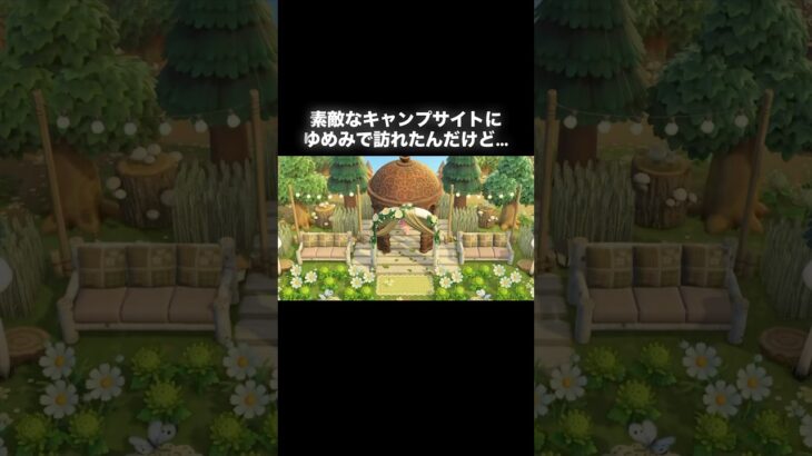 なぜここに…w #あつ森 #あつまれどうぶつの森 #あつ森好きな人と繋がりたい #animalcrossing #ゆめみ #おかめなっ島 #acnh #shorts #キャンプ #comedy #なぜ