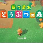3年ぶりにあつ森起動したらデータ消えてたので１からスローライフ3日目