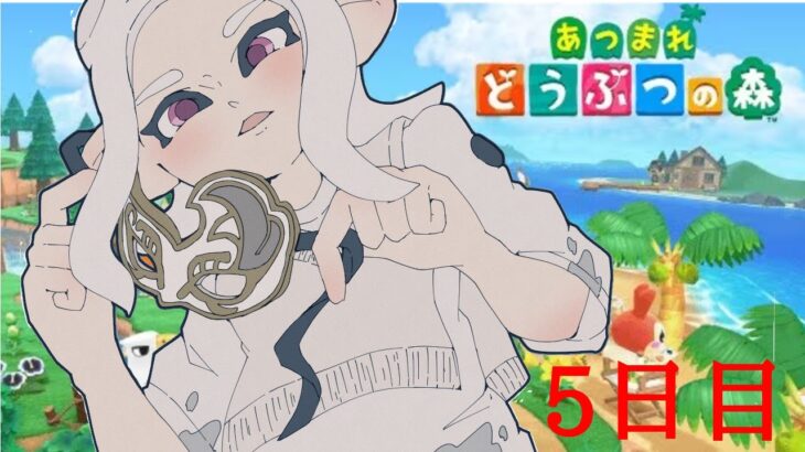 【あつ森】とある社長の無人島生活5日目 ～鉄鉱石を集めよう～