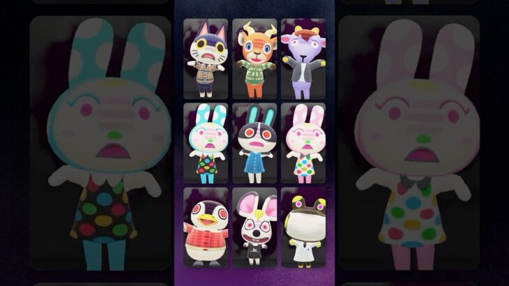 怖がらせるリアクションが怖い住民たち9選 #あつ森 #けけアイドル #animalcrossing #あつまれどうぶつの森