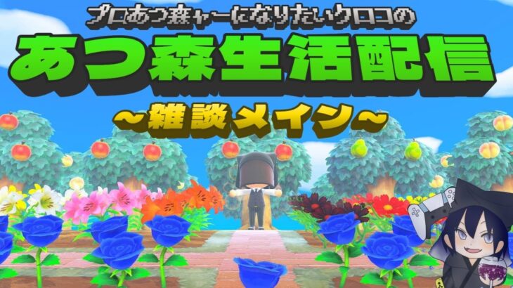 プロあつ森ャーになりたいクロコの『あつ森』生活配信【雑談メイン】9/17
