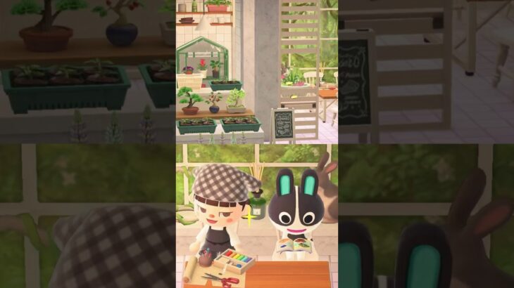 【あつ森】お花屋さんを作ってみた💐🤍【ハピパラ】 #あつまれどうぶつの森 #あつ森 #animalcrossing #acnh #島クリエイター #部屋作り #shorts