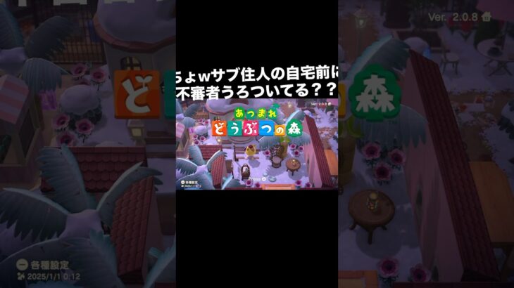 不審者⁉️ #あつ森 #あつまれどうぶつの森 #あつ森好きな人と繋がりたい #animalcrossing #ゆめみ #おかめなっ島 #acnh #shorts #不審者 #comedy #ホラー