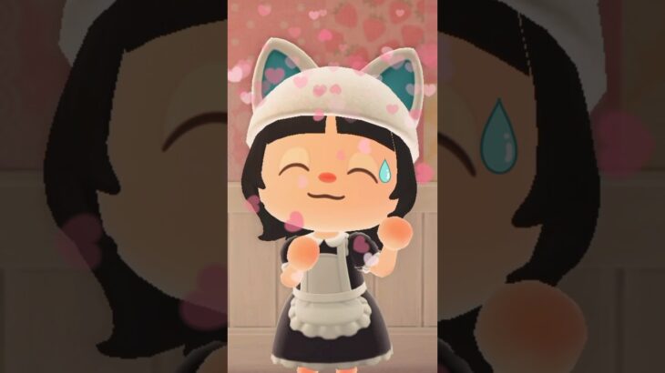 文化祭の出し物は！？🐱🎀💕#あつ森 #あつまれどうぶつの森 #再現 #音源お借りしました #文化祭 #メイド #メイドカフェ#cherryToon さん