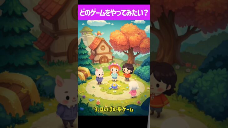 どのゲームをやってみたい？#minecraft #rpg #ゲーム #あつ森 #fortnite #shorts #ふにあお